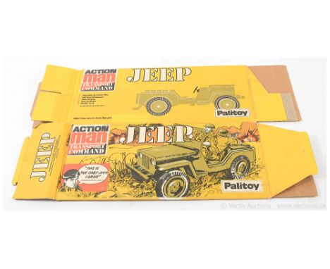 Palitoy Action Man Vintage 34735 Transport Command Jeep - suitable for 2 action men with fold-down windscreen, empty box only
