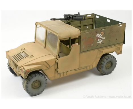 Dragon or similar 1/6th scale vehicle - US Army Humvee or similar modified modern vehicle with machine gun and some accessori