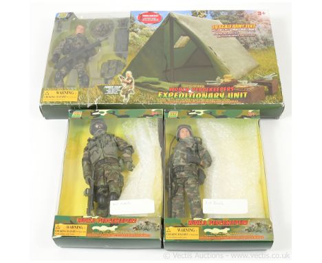 World Peace Keepers 12" 1/6th scale Military Figures with uniform, accessories and weapons including 2 x Kitbash figures and 