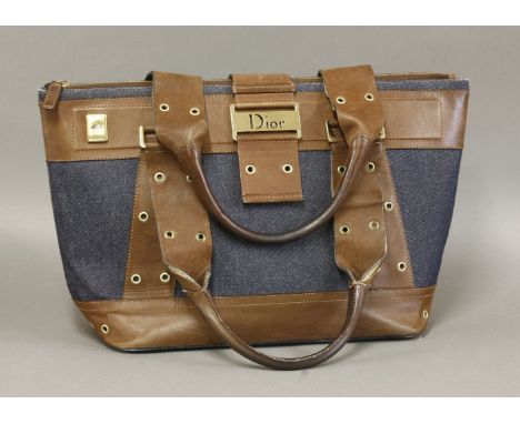 A Christian Dior 'Denim Street Chic' tote bag,with dust bag
