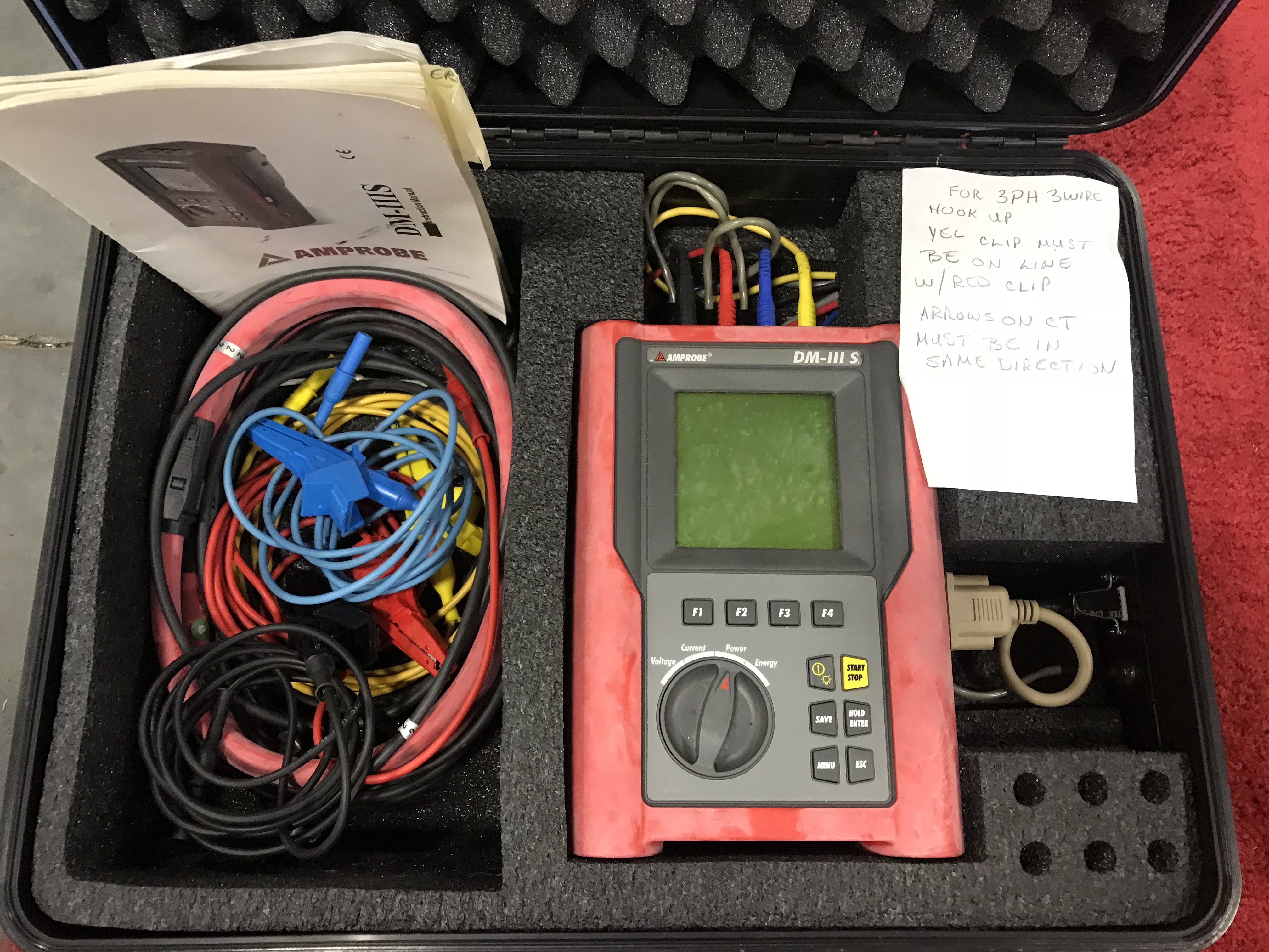 AMPROBE DM-III S MULTI-TEST 3000A POWER QUALITY RECORDER