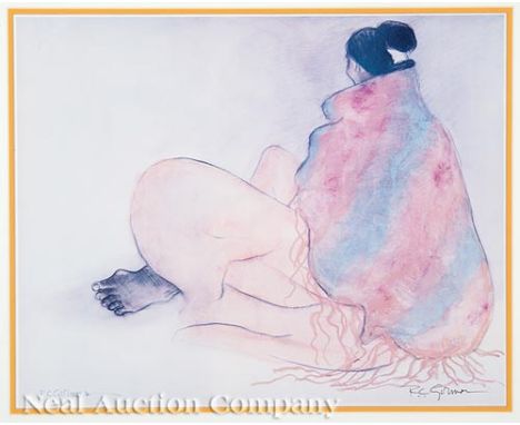 Arizona American Indian Art Show Poster, 1977, Phoenix, AZ, designed by R. C. Gorman (American/New Mexico, 1932-2005), signed