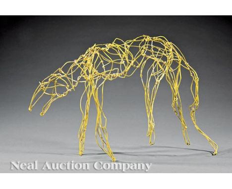 Charlie Lucas (American/Alabama, b. 1951), "Animal", wire, unsigned, h. 13 1/2 in. Provenance: Finley Collection    