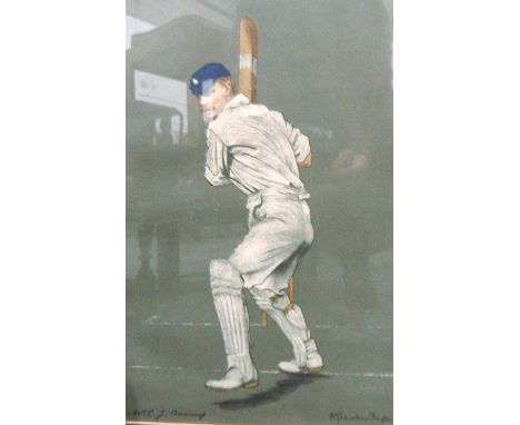 Watercolour colour drawingA MorganRural scene,Oil on boardHalf length portrait of cricketer , Northampton,Japanese print and 