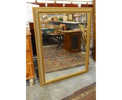 20th century gilt framed bevel edged mirror, 82cm wide 