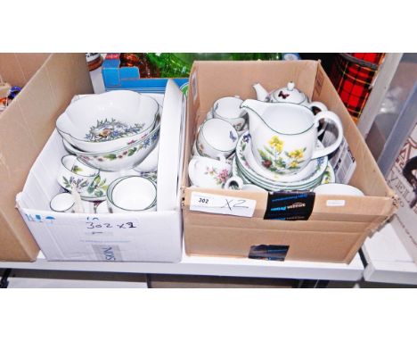 Royal Worcester part tea service ' Worcester Herbs' (2 boxes)