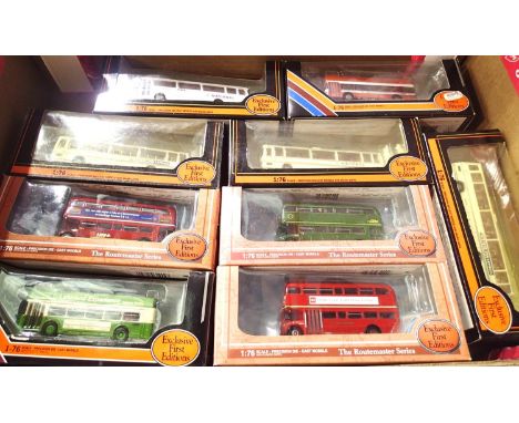 Nine EFE buses and coaches, mostly excellent condition, boxes with wear. P&amp;P Group 2 (£18+VAT for the first lot and £3+VA