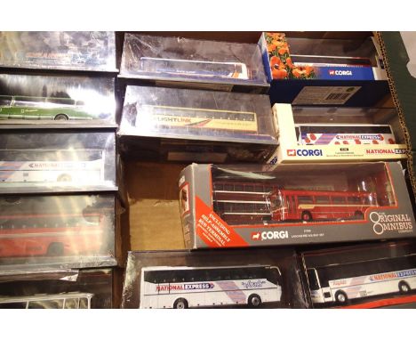 Twelve OOC buses and coaches including one twin pack. Mostly excellent condition, boxed with wear. P&amp;P Group 2 (£18+VAT f