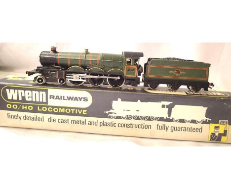 Wrenn 2221 Cardiff Castle Green 4075, Late Crest, with instructions. Excellent condition, box fair - good with tape etc. P&am