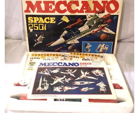 Meccano Space 2501 set, factory sealed inner tray/contents, box lid fair condition, with tape/marks etc. P&amp;P Group 1 (£14