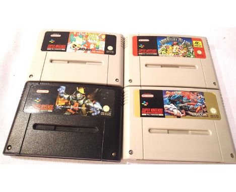 Four Super Nintendo games; Street Fighter II, Adventure Island, Krustys Super Fun House and Killer Instinct. P&amp;P Group 1 