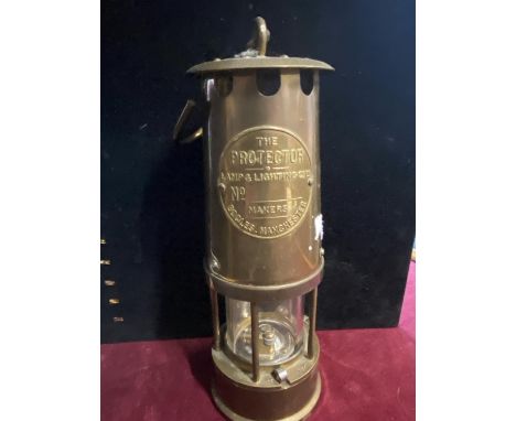 A vintage Eccles miners lamp 