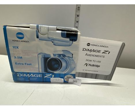 A boxed Minolta Dimage Z1 camera (untested) 