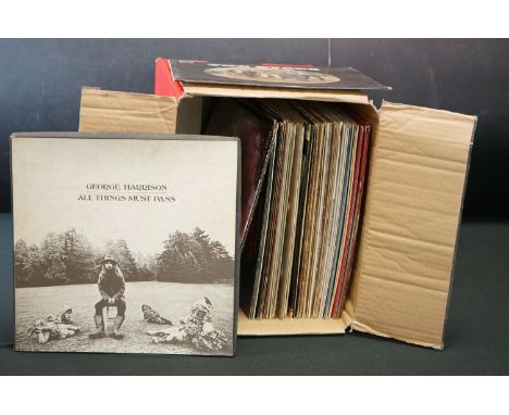 Vinyl - Over 40 Rock, Pop, Folk &amp; Jazz LP's including George Harrison All Things Must Pass box set (with poster), The Byr