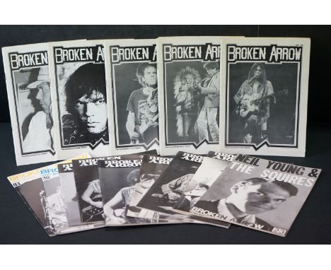 Memorabilia - 14 copies of 'Broken Arrow' magazine published by the Neil Young Appreciation Society.  Nos 18 to 31 inclusive.