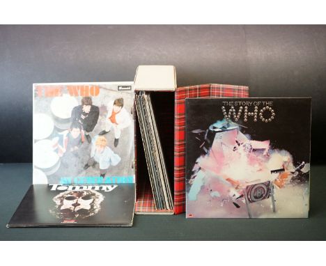 Vinyl - 14 The Who / Roger Daltrey LP's including My Generation (LAT 8616), It's Hard, The Who Sell Out (Track 612002), Who's