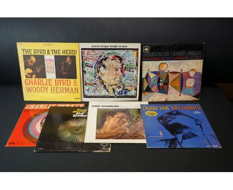 Vinyl - 7 Jazz &amp; World LP's to include The Byrd &amp; The Herd (Pickwick SPC 3042), Charlie Mingus Tonight At Noon (Atlan
