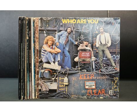 Vinyl - 10 LP's from The Who / Pete Townshend to include Who Are You, Meaty Beaty Big &amp; Bouncy (price sticker to front sl