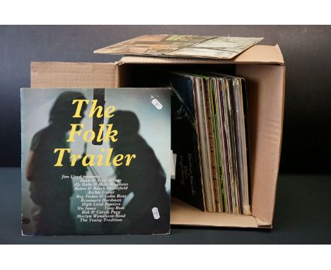 Vinyl - Approx 25 folk &amp; country LP's to include Bob Dylan, Fairport Convention, The Settlers, Dave Swarbrick, The Hillsi