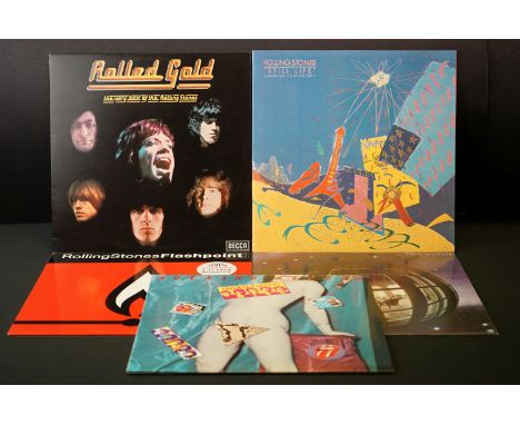 Vinyl - 5 Rolling Stones / Bill Wyman LP's to include Rolled Gold, Still Life, Undercover Flashpoint (with booklet intact), a