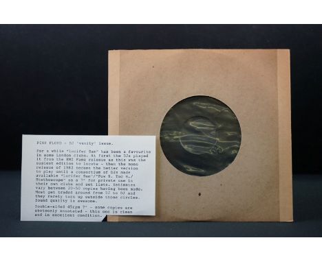 Vinyl / Acetate - Pink Floyd - Lucifer Sam  / Pow R. Tock H. / Stetoscope. Unique DJ only 1980?s vinyl acetate pressing of th