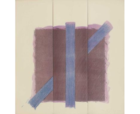 ▲ Richard Smith (1931-2016) 'Two of a Kind Vb'lithograph in colours comprised of three folded sheets stapled together, signed