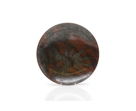 A WMF bronze Ikora wall plate  attributed to Paul Haustein, 1920s, WMF mark to the reverse, 25.5cm diameterCondition ReportSu