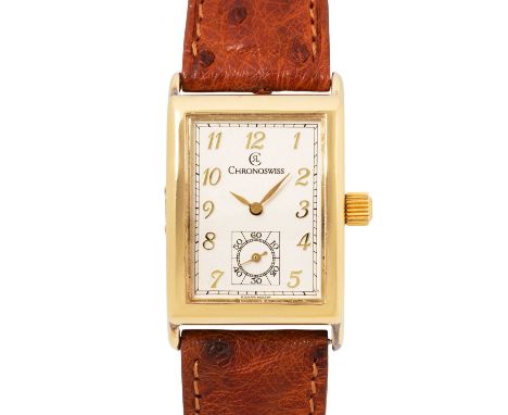 CHRONOSWISS Numa Jeannin Edition antiquité No. 633/999 Herrenuhr. Silber 975 vergoldet, Gehäuse-Nr. 1390 001 86. Mechanisches