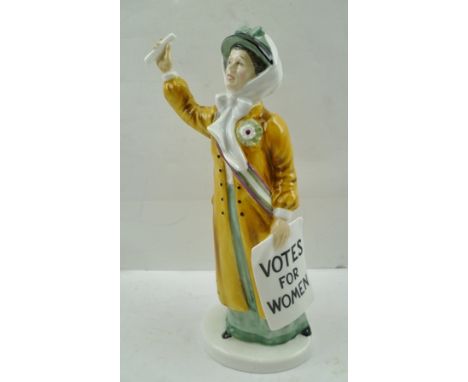 A ROYAL DOULTON CERAMIC FIGURE "Votes for Women", HN2816, 25cm high 