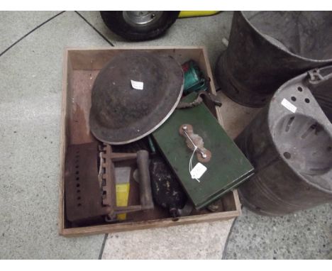 Mixed box to include a WW2 helmet