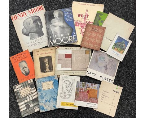 Art Books - Henry Moore, Sculptor, with an appreciation by Herbert Read, published by A. Zwemmer, 1934;  Picasso, drawings an