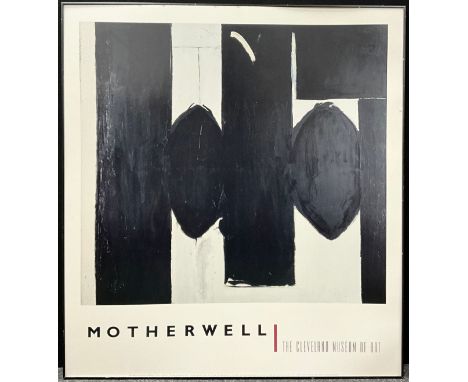 Robert Motherwell, by and after, Motherwell, The Cleveland Museum of Art, Museum exhibition poster, printed by Bruce McGaw Gr