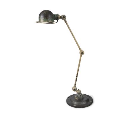 JIELDEA two arm Jielde floor lamp, with maker's label, France c.1950. 108cm (h)