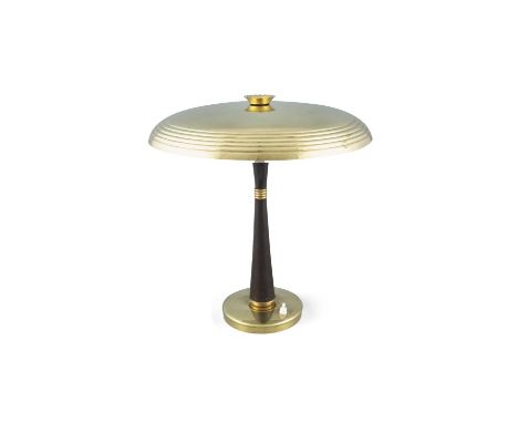 OSCAR TORLASCO (B. 1934)A brass 'Model 338' table lamp by Oscar Torlasco, for Lumi, c.1950. 42cm (h)