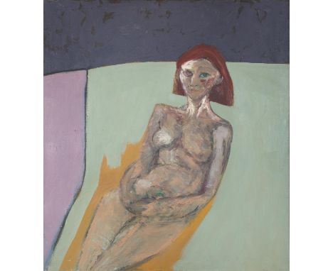 BRIAN BOURKE (b.1936)Portrait of a WomanOil on canvas, 126.5 x 114cmSigned, inscribed and dated (19)'65 versoProvenance: With