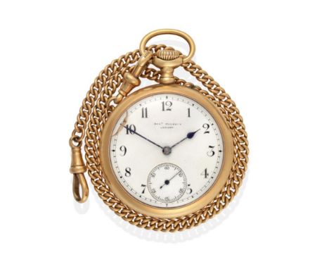 An 18ct Gold Open Faced Keyless Pocket Watch, signed Danl Buckney, 5 King Square, London, Maker to the Admiralty, 1903, lever