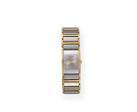 A Lady's Diamond Set Wristwatch, signed Rado, model: Jubile DiaStar, ref: 153.0795.3, circa 2012, quartz movement, silvered d