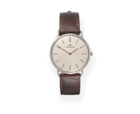 A Stainless Steel Wristwatch, signed Jaeger LeCoultre, ref: 9124 42, circa 1975, lever movement signed and numbered 2228170, 