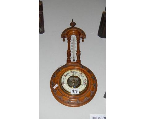 An Edwardian barometer in good condition