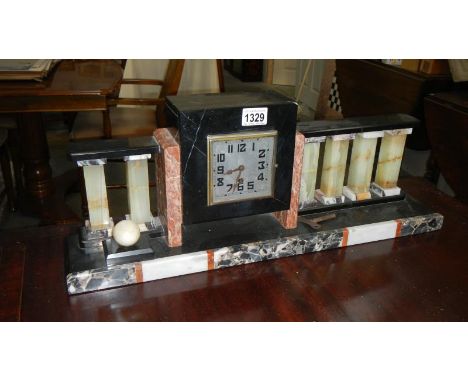 A French marble clock