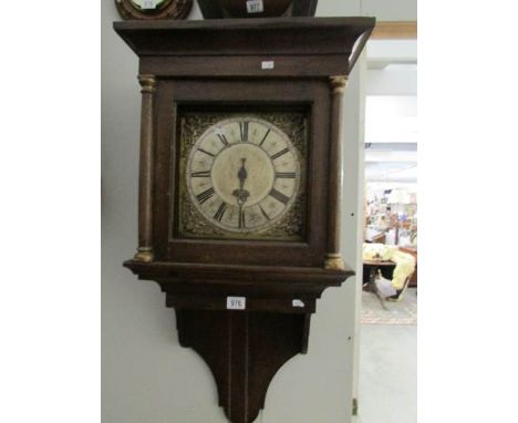 An 18th Century hooded wall clock, by Sheppard, Sheffield