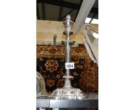 A good quality silver plated candlestick