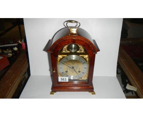A mahogany bracket clock