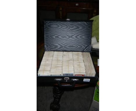 A case containing in excess of 4000 cigarette cards from a variety of manufacturers including Ogden's, Player's, Wills, Galla