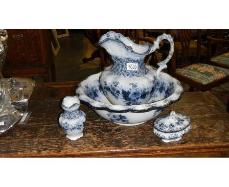 A 4 piece Alfred Meakin jug and basin set