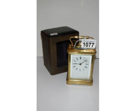 A Victorian carriage clock in original box