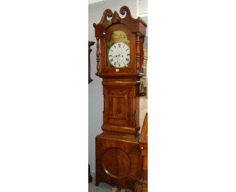 A painted face 8 day Yorkshire Grandfather clock