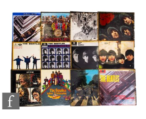 The Beatles - A collection of LPs, to include Please Please Me sixth pressing PMC 1202, Abbey Road PCS 7088, Yellow Submarine
