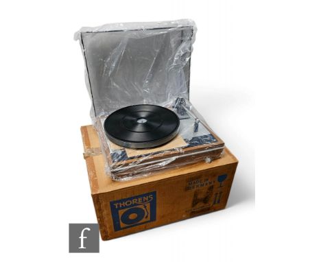 A Thorens TD 160 C Turntable, sold with brochure and original box.