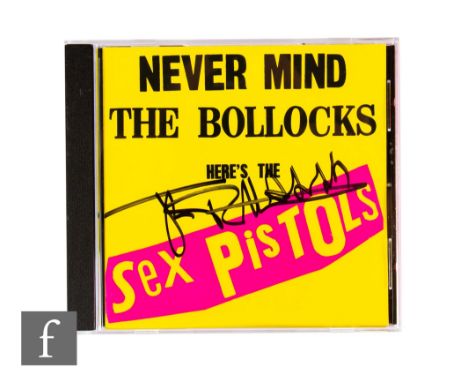 Johnny Rotten (John Lydon)/Sex Pistols - A signed Never Mind The B*llocks CD.